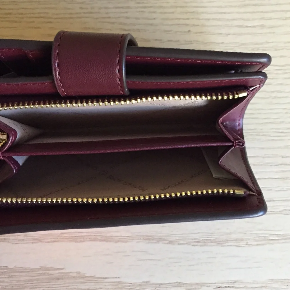 Michael Kors Oxblood Multi Bifold Wallet